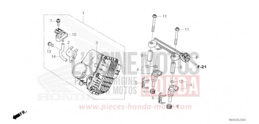 CORPS DE PAPILLON NC750XAP de 2023